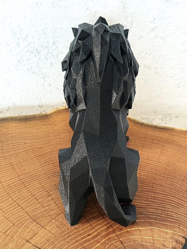 Duży Lew Low Poly, figurka, dekoracja, ozdoba w nowoczesnym stylu - obrazek 7