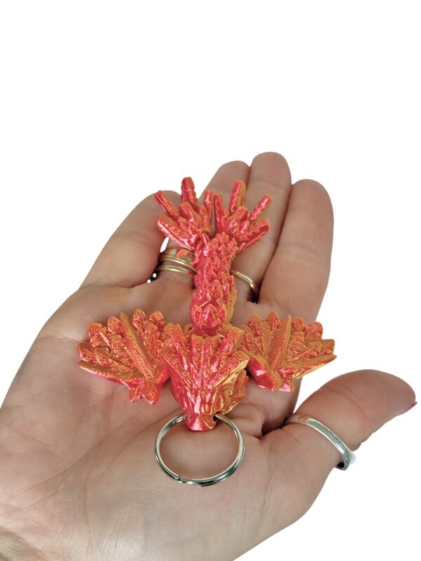 Latający smok, dragon, przegubowy Smok Brelok – Druk 3D, prezent - obrazek 6
