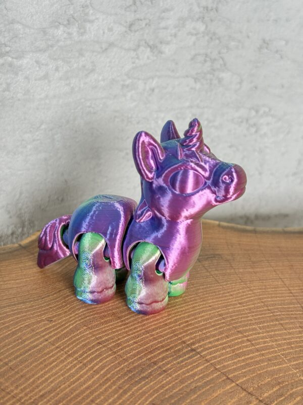 Jednorożec 3D ruchomy, magiczna figurka, zabawka, prezent