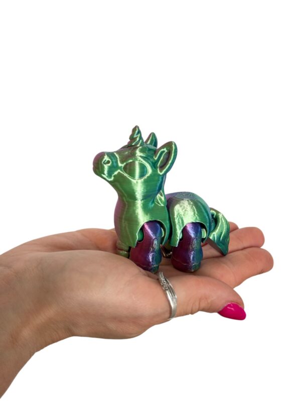 Jednorożec 3D ruchomy, magiczna figurka, zabawka, prezent - obrazek 4