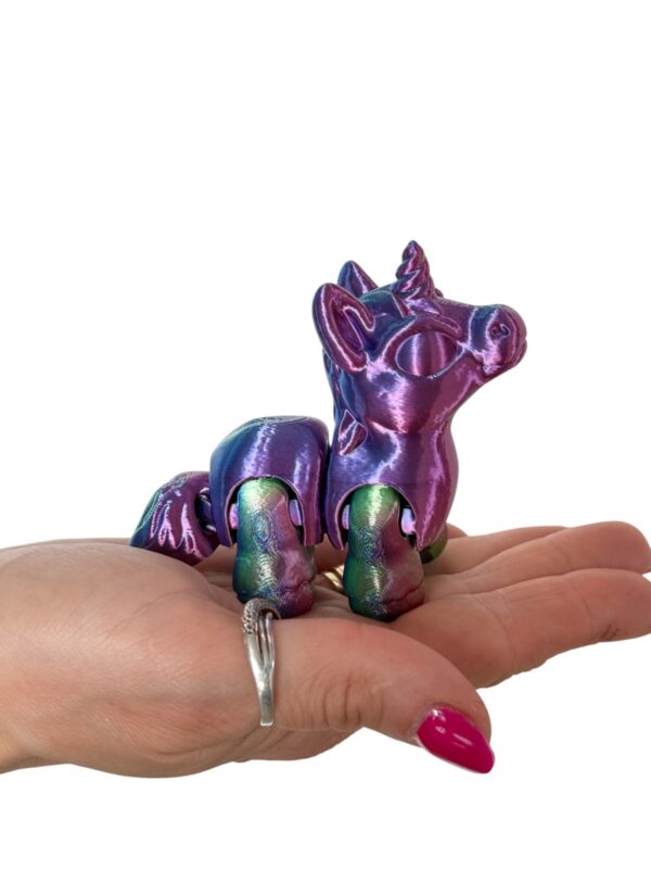 Jednorożec 3D ruchomy, magiczna figurka, zabawka, prezent - obrazek 2