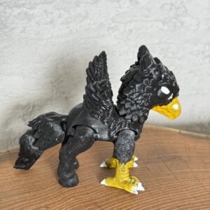 Hipogryf 3D ruchomy, ręcznie malowany, unikatowa figurka, zabawka, prezent
