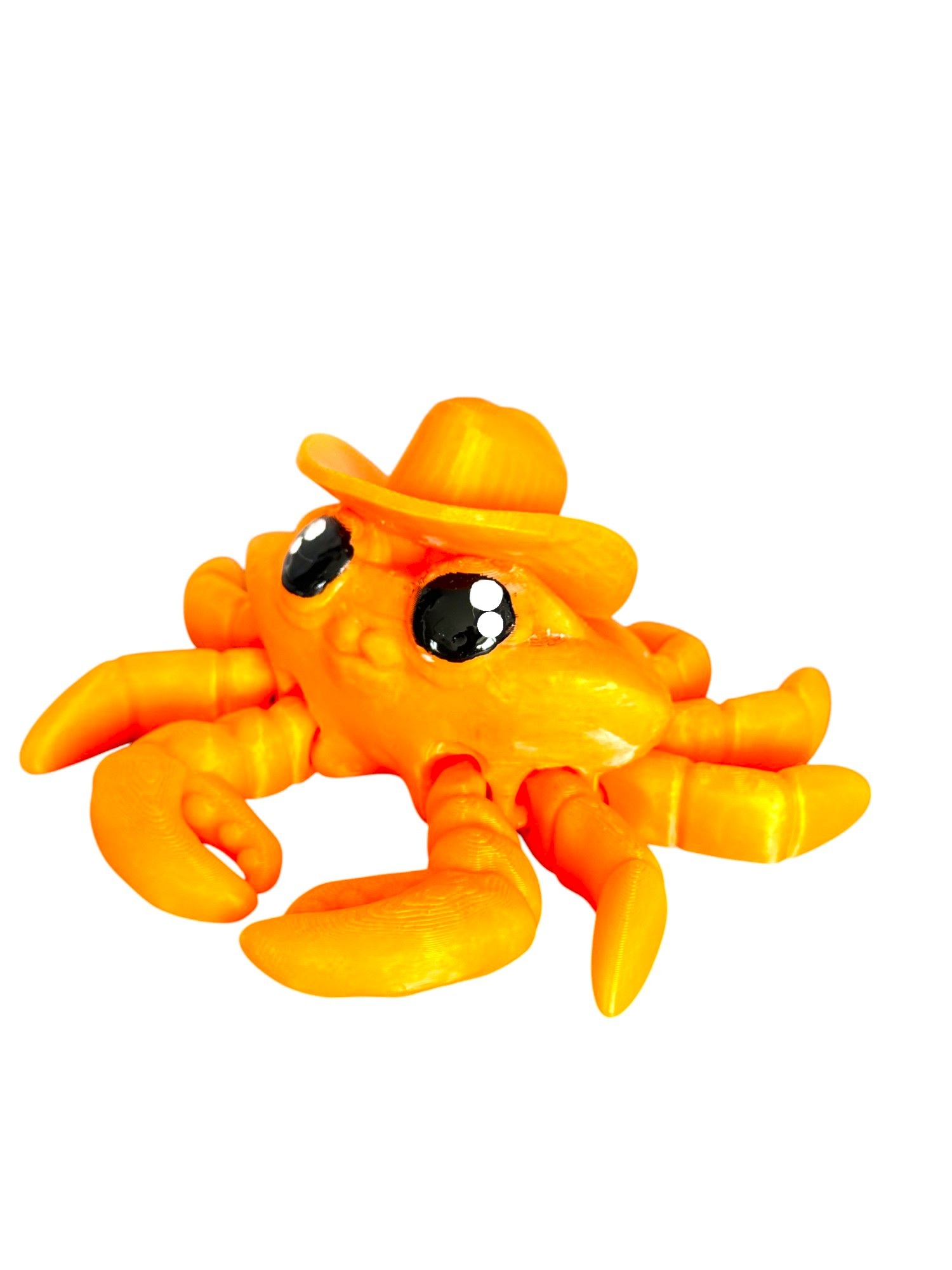 Krab Kowboj – unikalna figurka z ruchomymi odnóżami, prezent, ręczne malowanie - obrazek 3