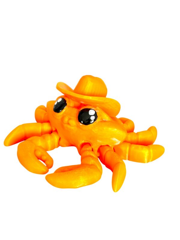Krab Kowboj – unikalna figurka z ruchomymi odnóżami, prezent, ręczne malowanie