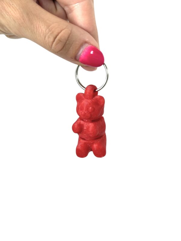 Brelok przegubowy żelkowy miś 3D –  gadżet, prezent - obrazek 2