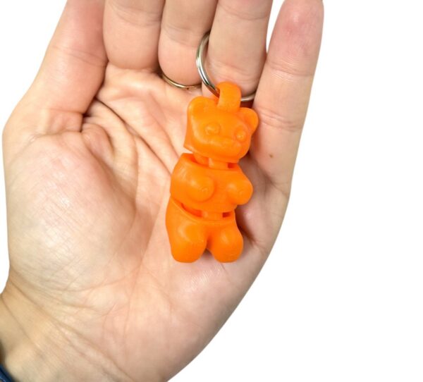 Brelok przegubowy żelkowy miś 3D –  gadżet, prezent - obrazek 5