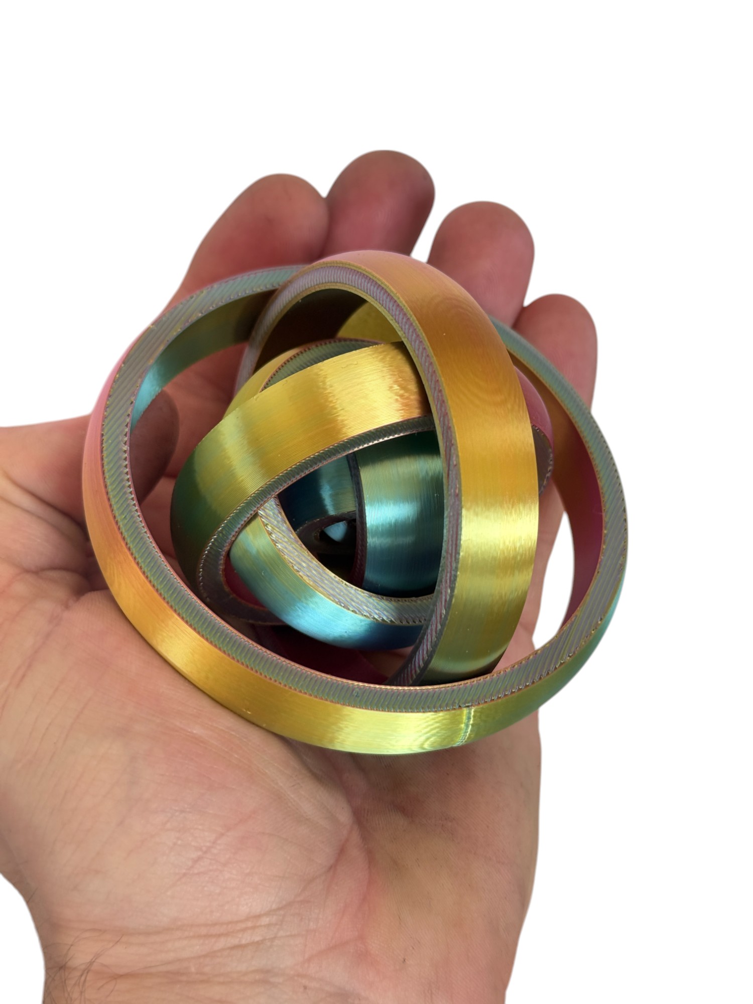 Żyroskop zabawka, Fidget Toy 90 mm, unikalna zabawka antystresowa, gadżet - obrazek 3