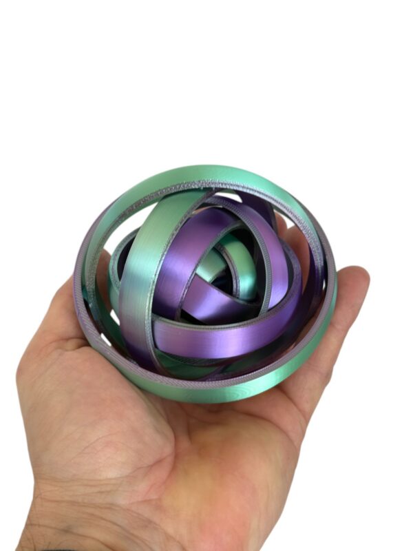 Żyroskop zabawka, Fidget Toy 100 mm, świetna zabawka antystresowa, gadżet - obrazek 3
