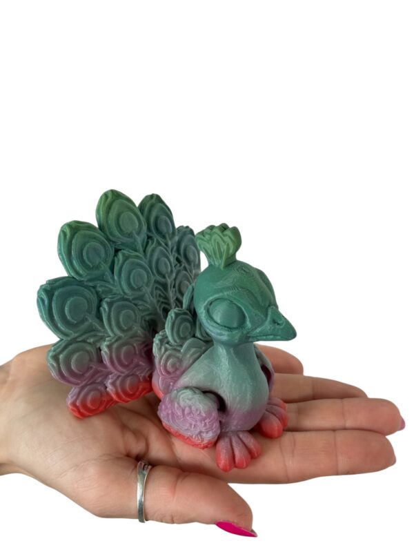 Przegubowy Paw, ruchoma figura kolekcjonerska, prezent - obrazek 8