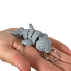 Brelok przegubowy Delfin 3D – wyjątkowa ozdoba Twoich kluczy, prezent