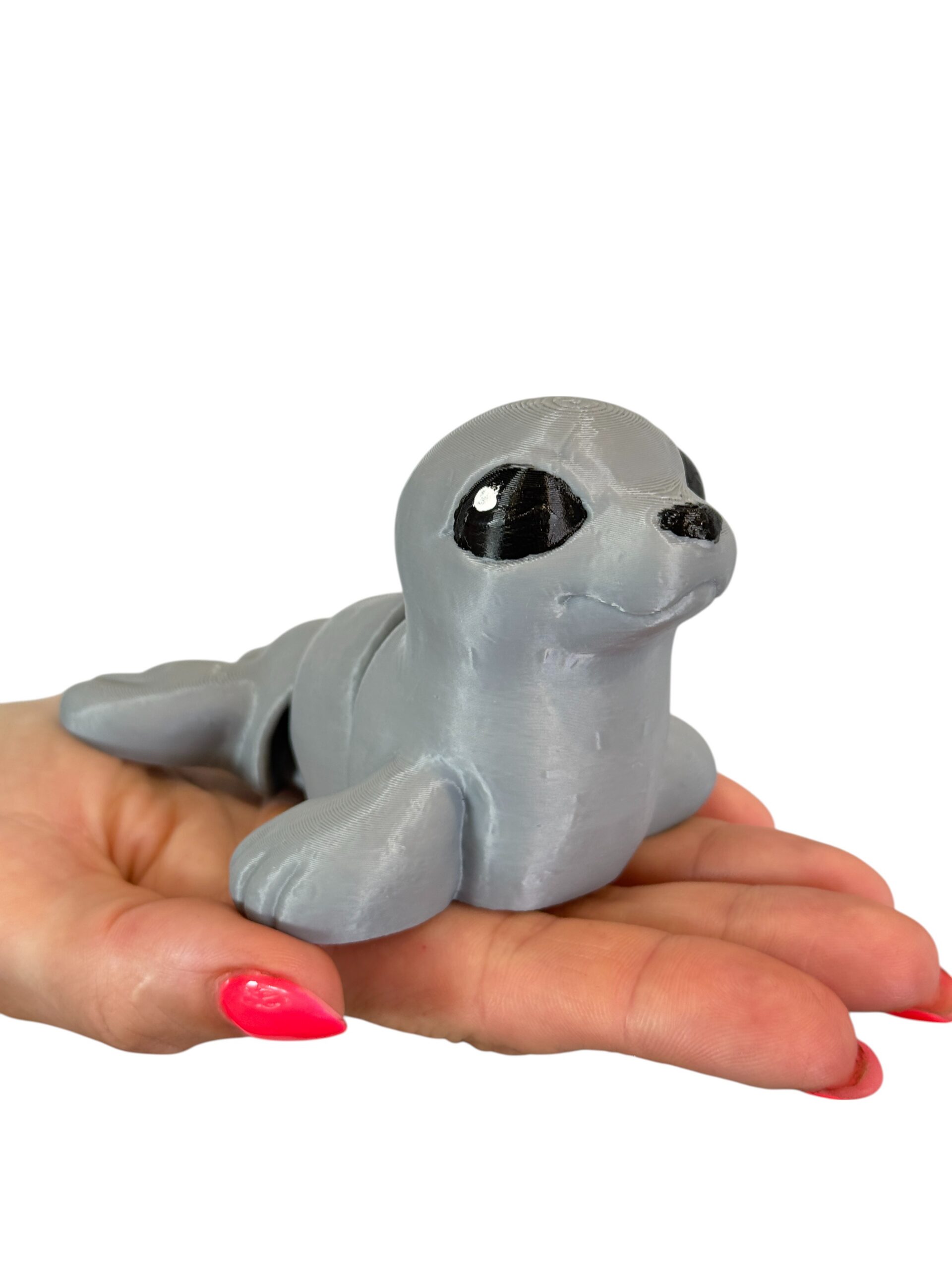 Foka 3D – unikalna ruchoma figurka, prezent, ręczne malowanie