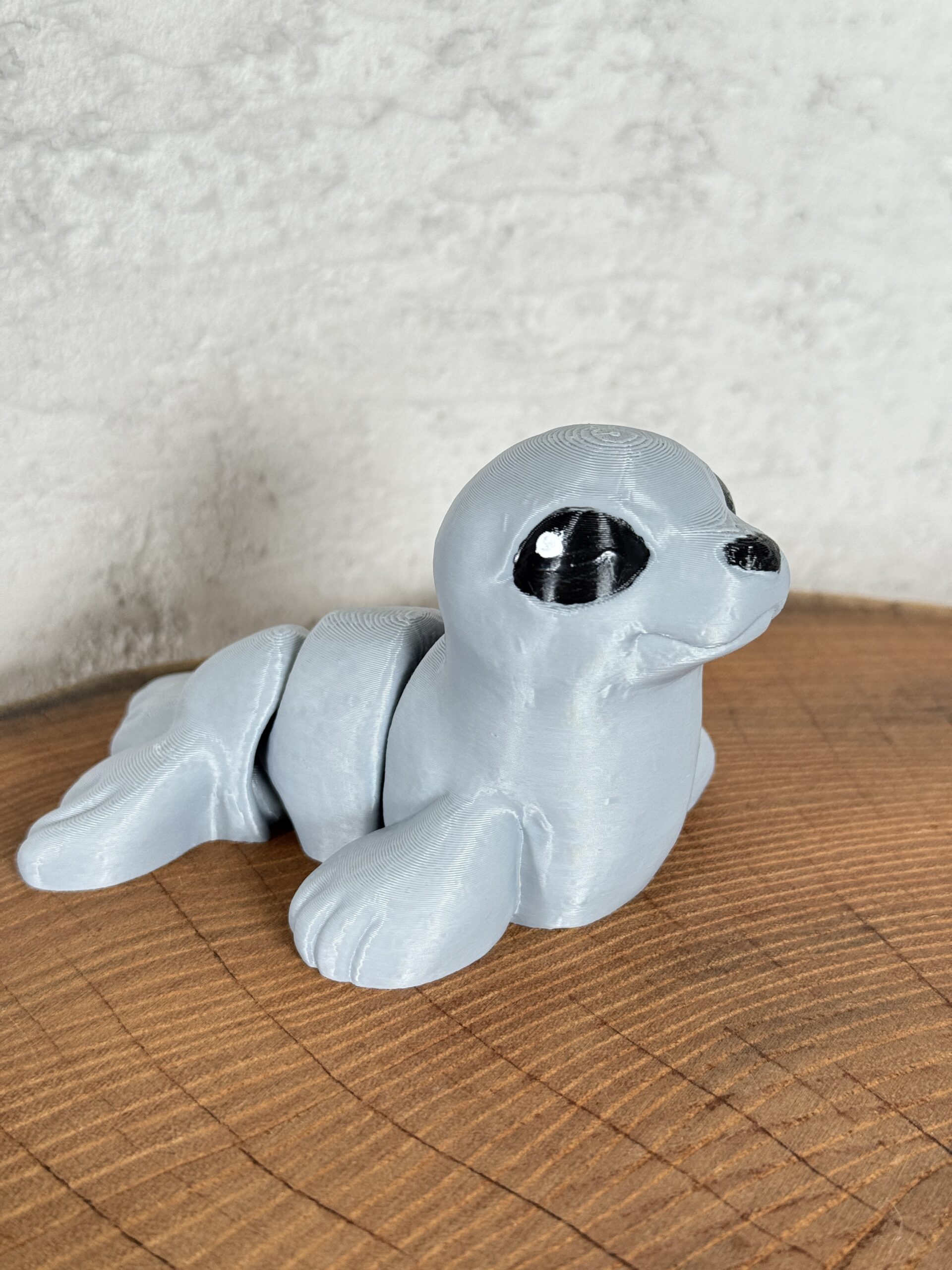 Foka 3D – unikalna ruchoma figurka, prezent, ręczne malowanie - obrazek 4