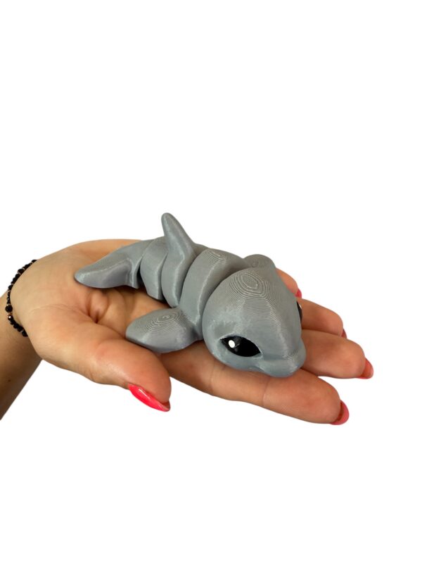 Delfin 3D – unikalna ruchoma figurka, prezent, ręczne malowanie - obrazek 3