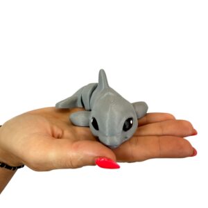 Delfin 3D – unikalna ruchoma figurka, prezent, ręczne malowanie