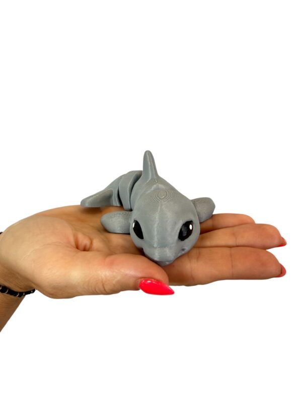 Delfin 3D – unikalna ruchoma figurka, prezent, ręczne malowanie