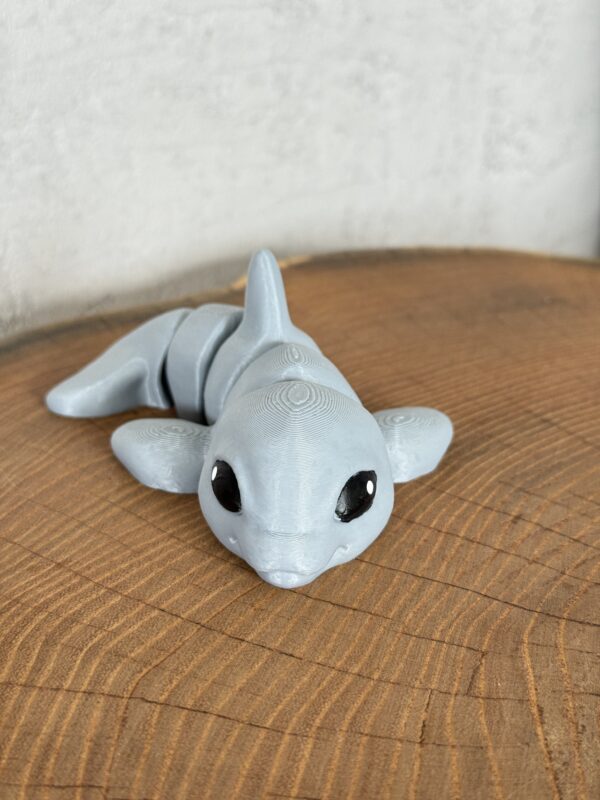 Delfin 3D – unikalna ruchoma figurka, prezent, ręczne malowanie - obrazek 6