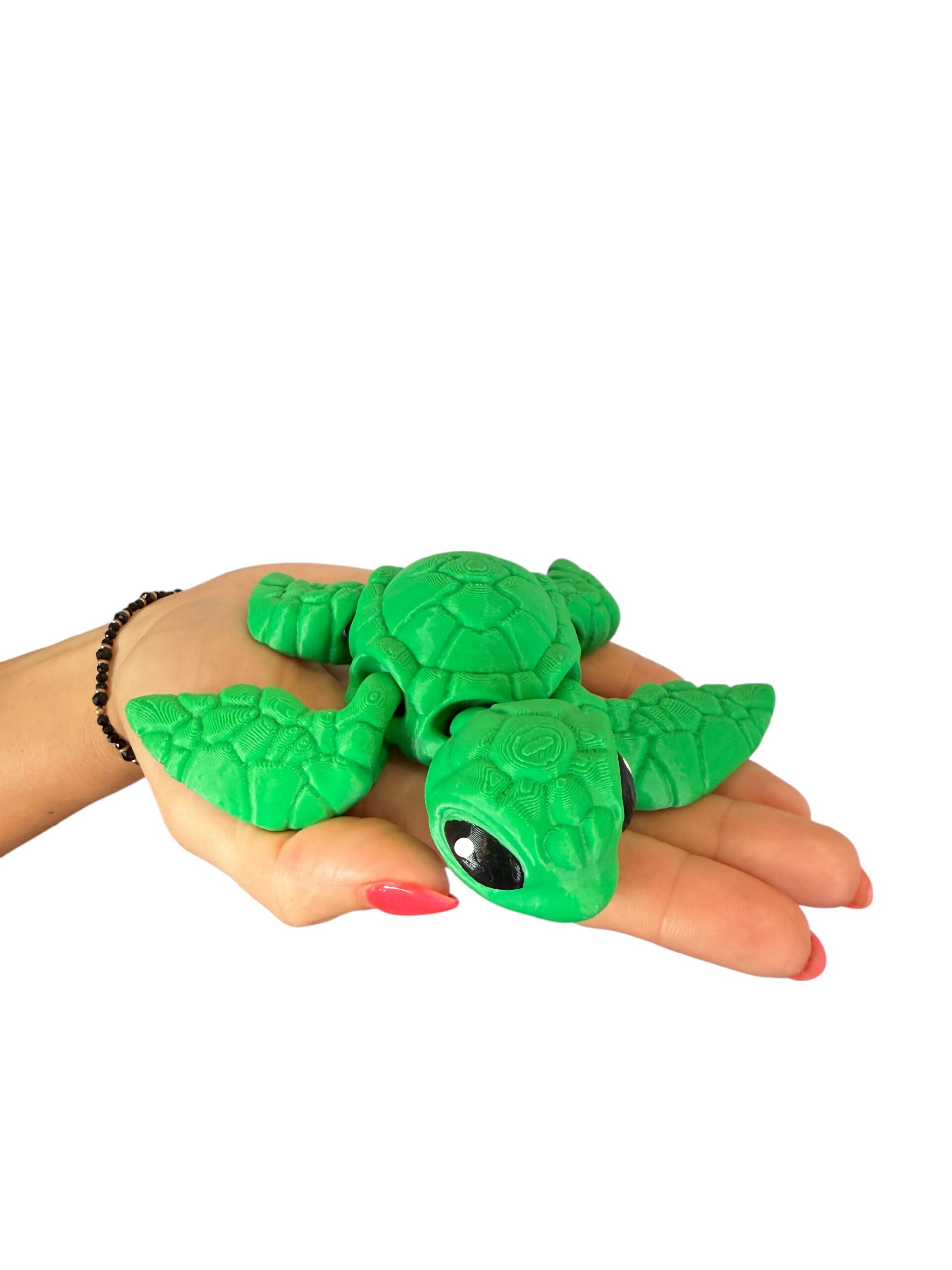 Żółw morski 3D – unikalna ruchoma figurka, prezent, ręczne malowanie - obrazek 4