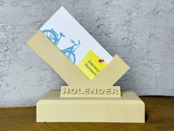 Elegancki stojak na wizytówki, wizytownik z personalizowanym napisem - obrazek 6