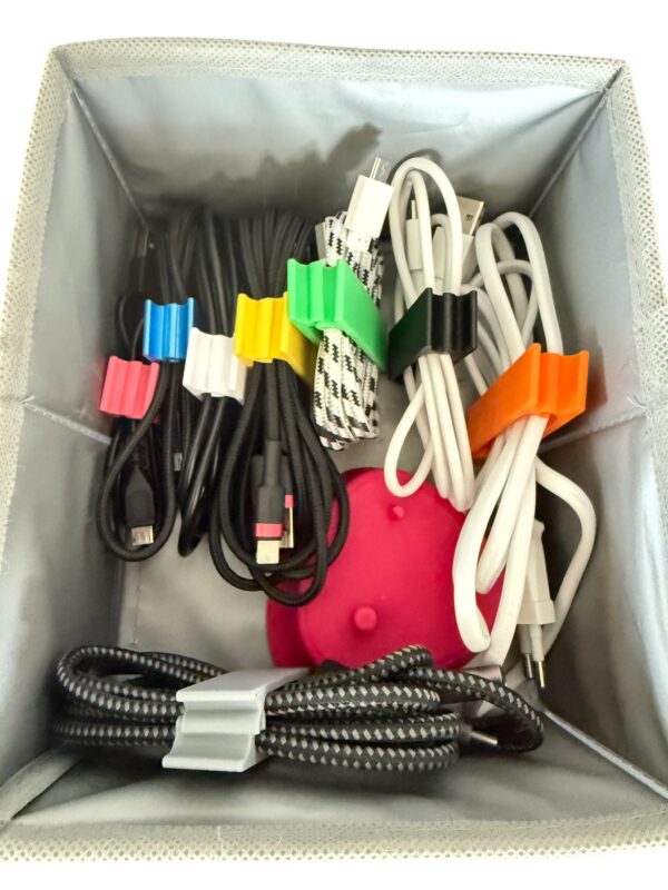Organizer, klips na kable USB, ładowarki, 30 mm - obrazek 6
