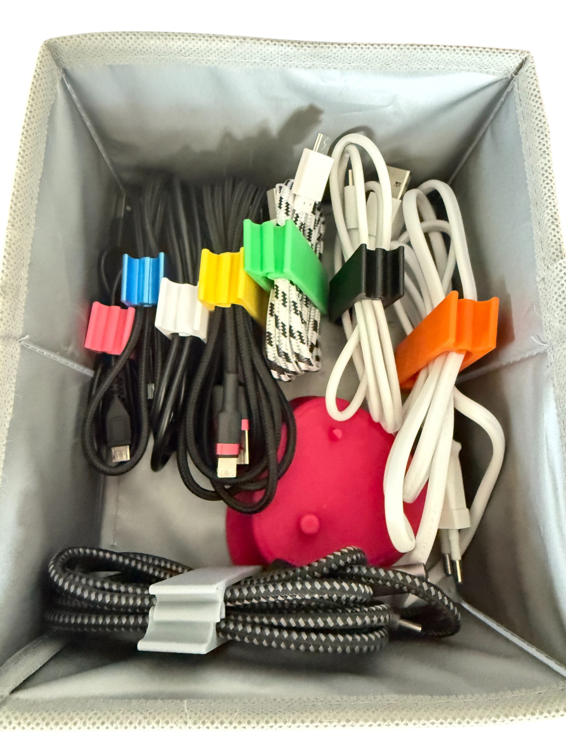 Organizer, klips na kable USB, ładowarki, 45 mm - obrazek 7