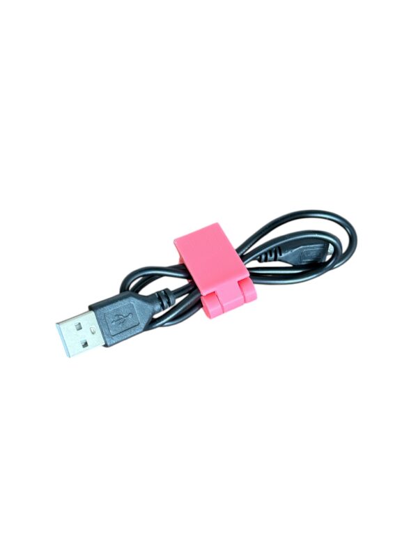 Organizer, klips na kable USB, ładowarki, druk 3D, 20 mm