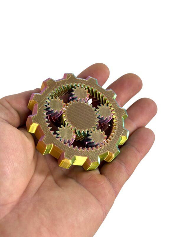 Fidget Gear Spinner 6 zębatek – Świetna zabawka antystresowa, gadżet