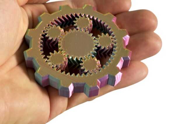 Fidget Gear Spinner 6 zębatek – Świetna zabawka antystresowa, gadżet - obrazek 6
