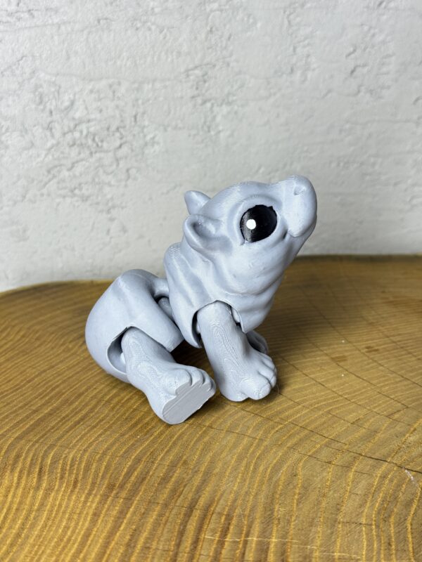 Hipopotam 3D – unikalna ruchoma figurka, prezent, ręcznie malowane - obrazek 10