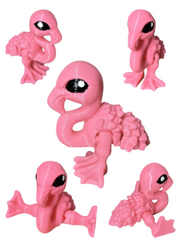 Flaming 3D – unikalna ruchoma figurka, prezent, ręczne malowanie - obrazek 4