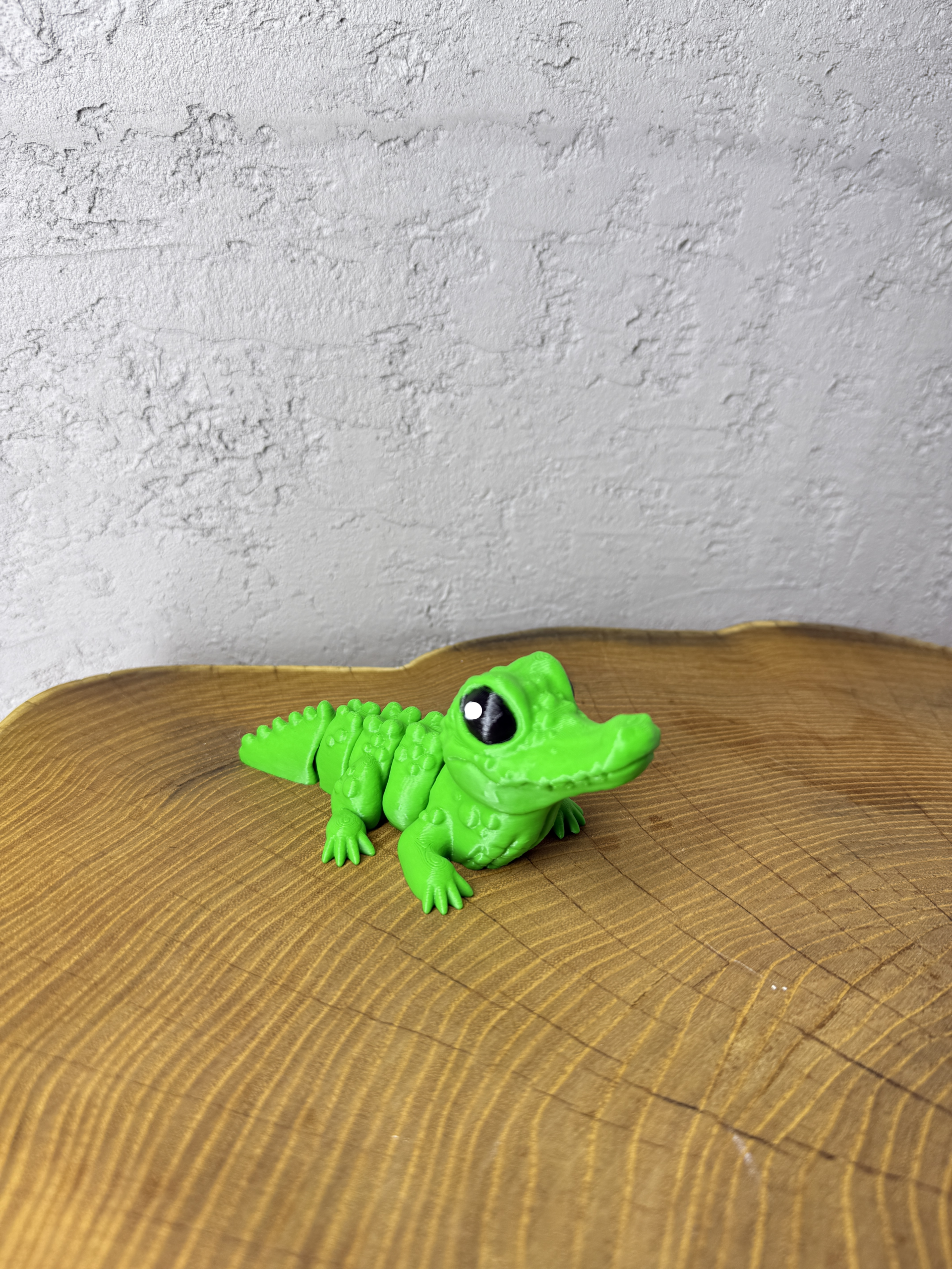 Krokodyl 3D – unikalna ruchoma figurka, prezent, ręczne malowanie - obrazek 6