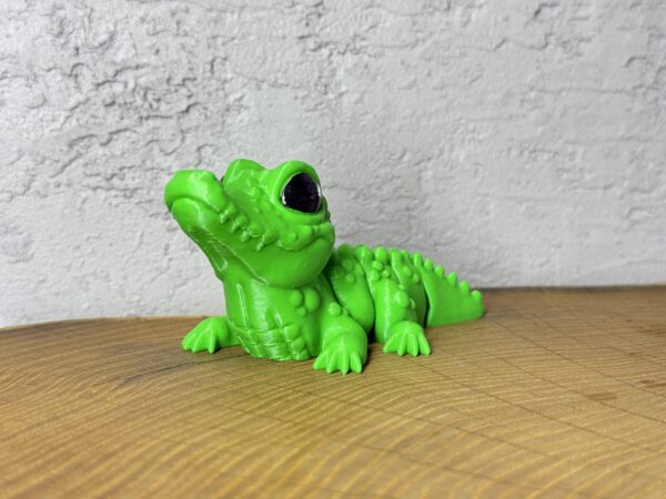 Krokodyl 3D – unikalna ruchoma figurka, prezent, ręczne malowanie - obrazek 11