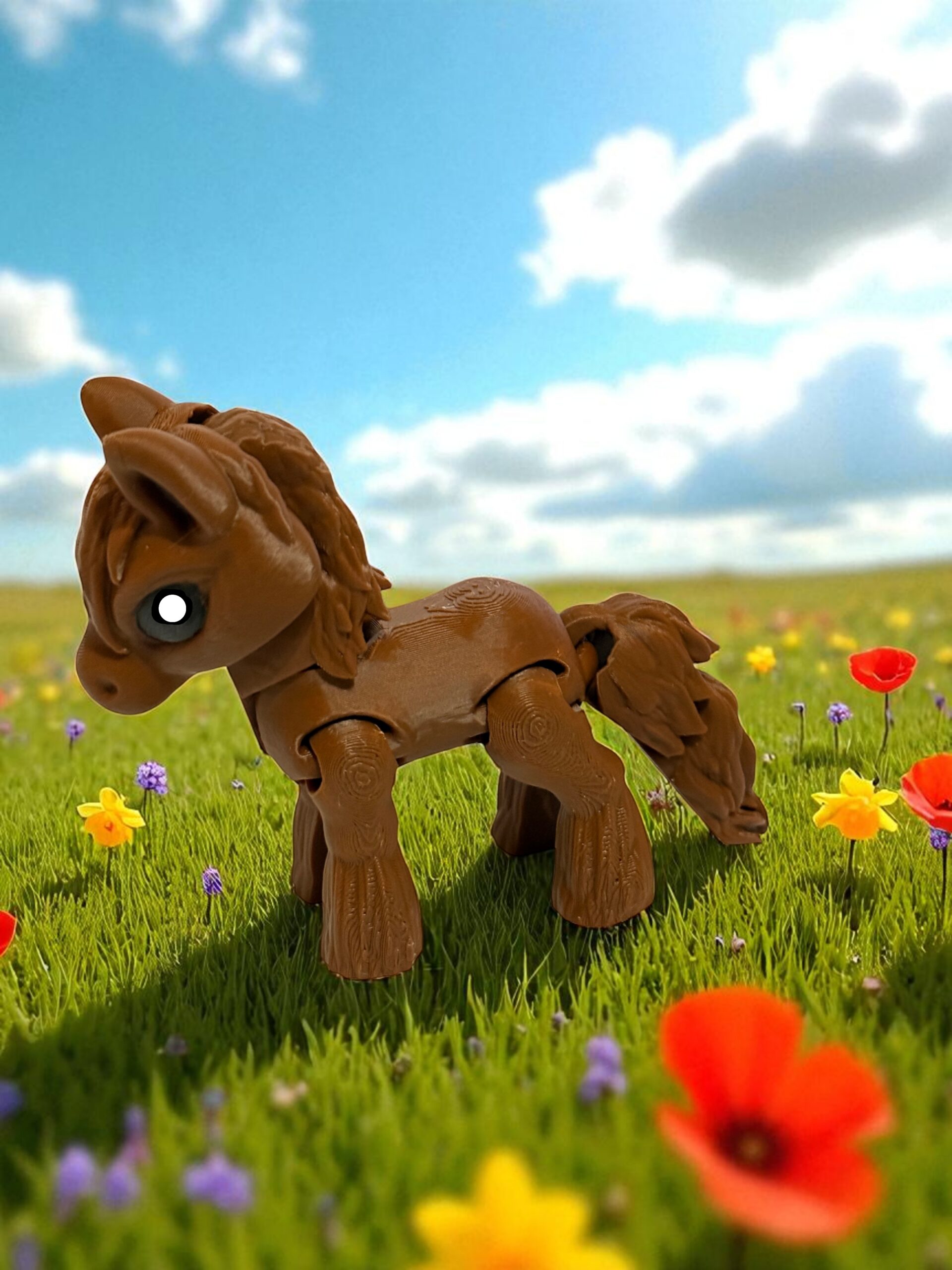 Konik 3D – unikalna ruchoma figurka, prezent, ręcznie malowane