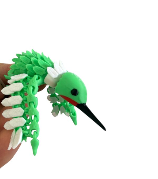 Koliber 3D pełen ruchu, wspaniały kolorowy ptak 3D, prezent, figurka, gadżet - obrazek 12