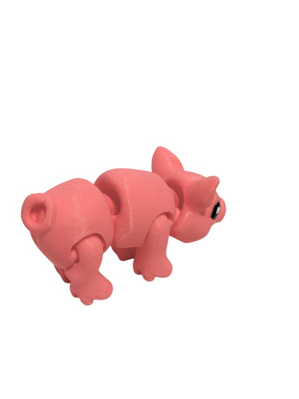 Świnka 3D – unikalna ruchoma figurka, prezent, ręczne malowanie - obrazek 4