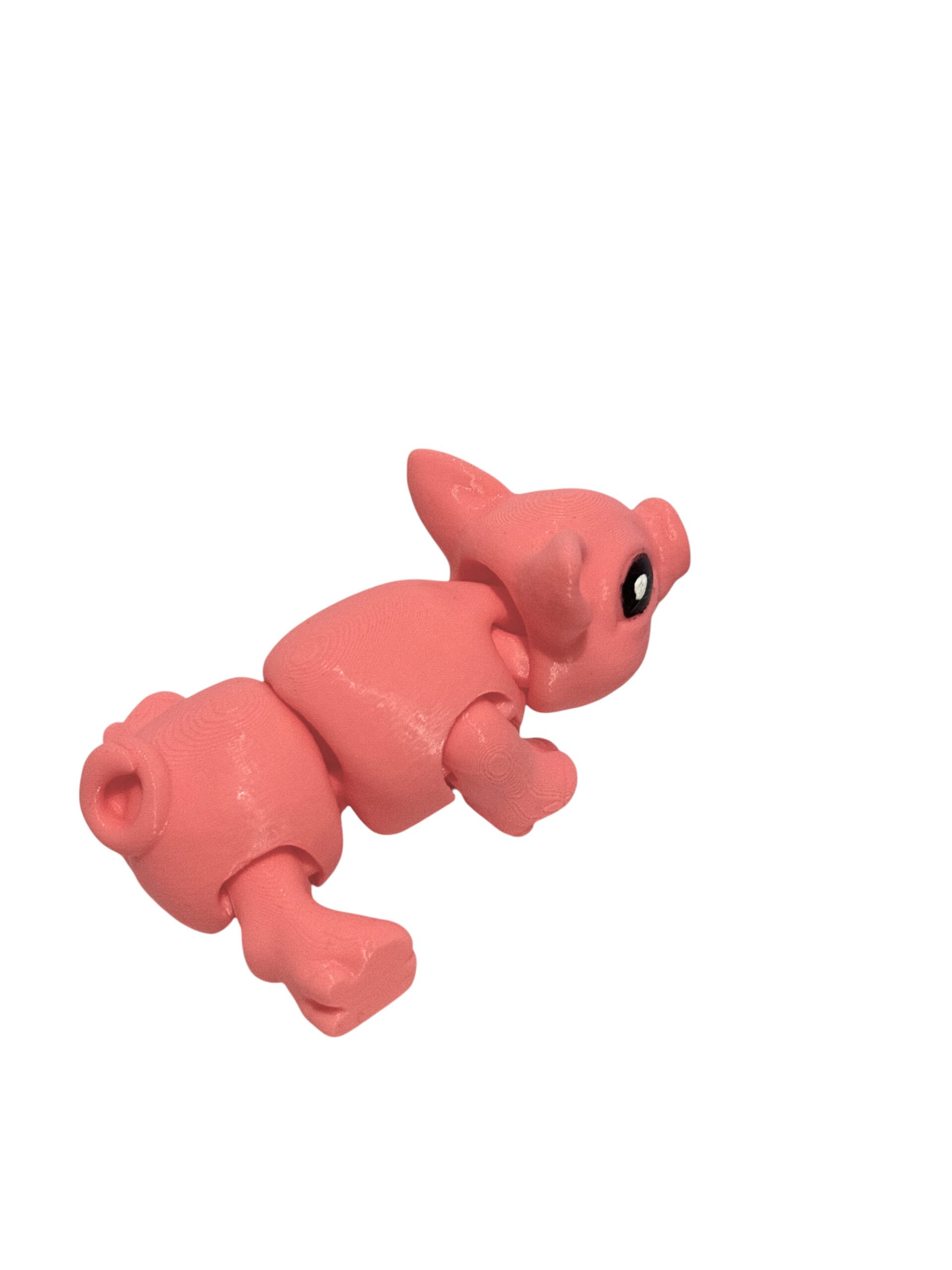 Świnka 3D – unikalna ruchoma figurka, prezent, ręczne malowanie - obrazek 15