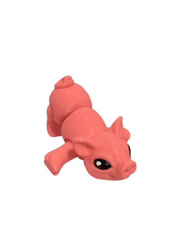 Świnka 3D – unikalna ruchoma figurka, prezent, ręczne malowanie - obrazek 8