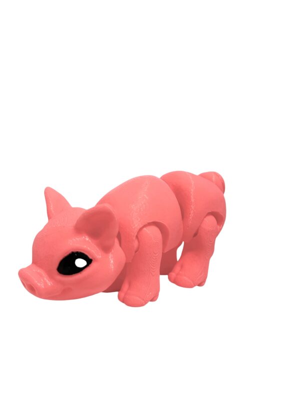 Świnka 3D – unikalna ruchoma figurka, prezent, ręczne malowanie - obrazek 10