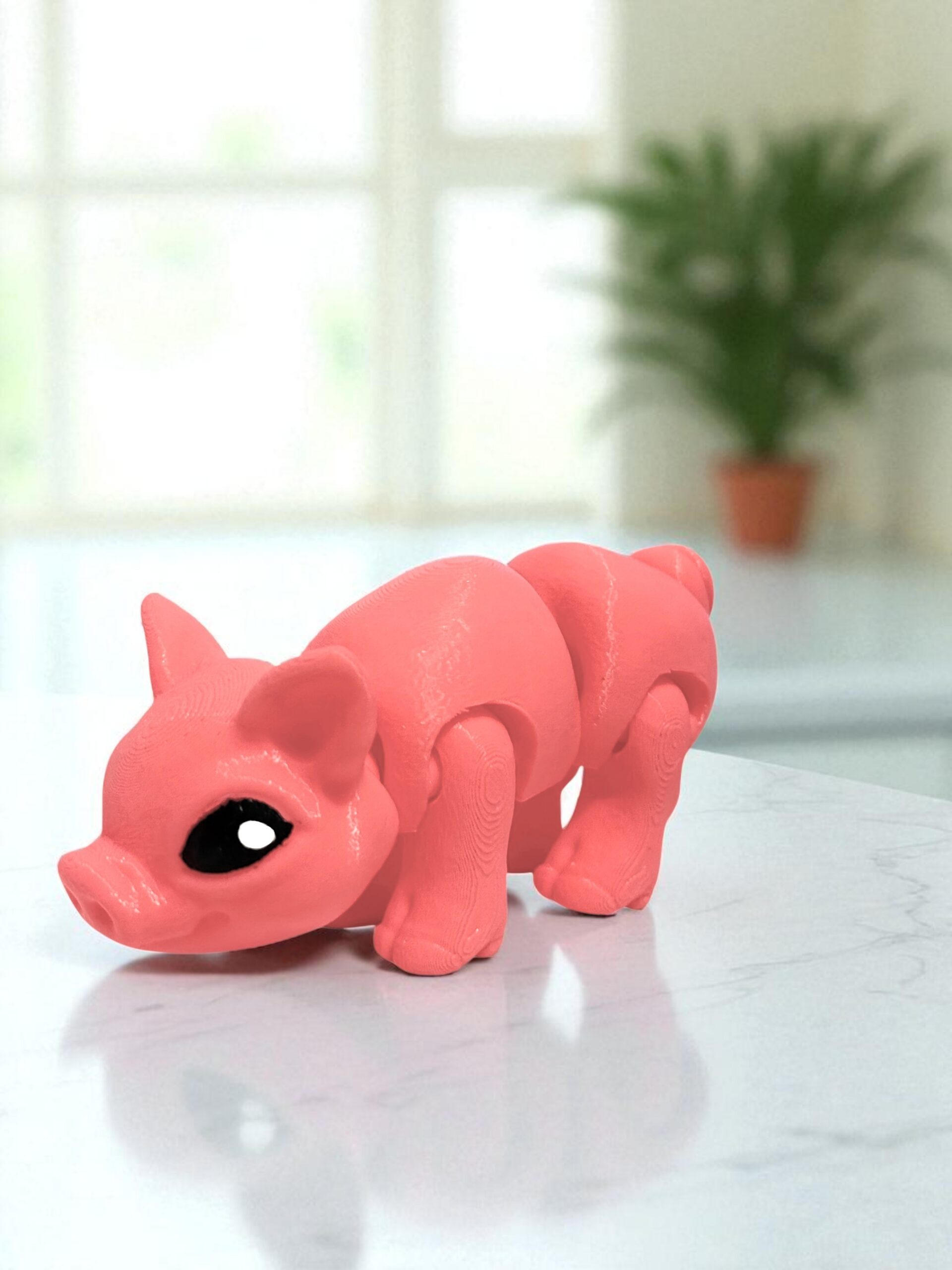 Świnka 3D – unikalna ruchoma figurka, prezent, ręczne malowanie - obrazek 11