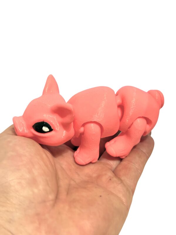 Świnka 3D – unikalna ruchoma figurka, prezent, ręczne malowanie - obrazek 11