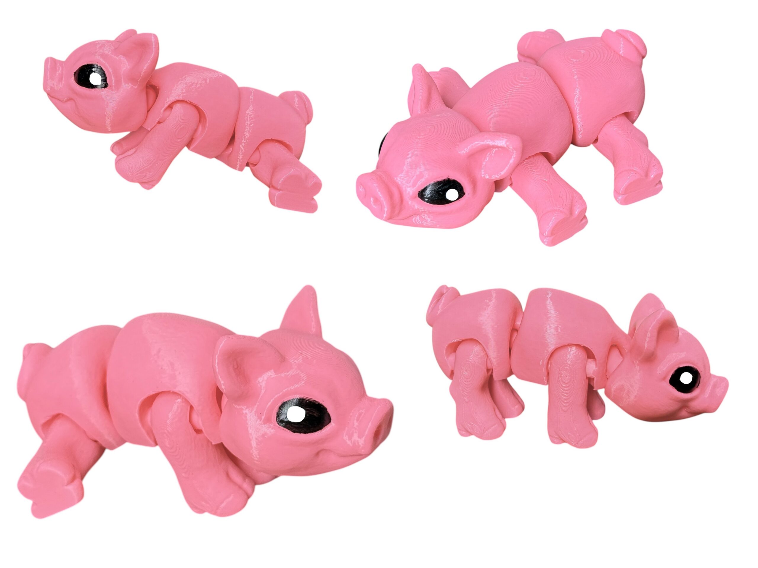 Świnka 3D – unikalna ruchoma figurka, prezent, ręczne malowanie - obrazek 9