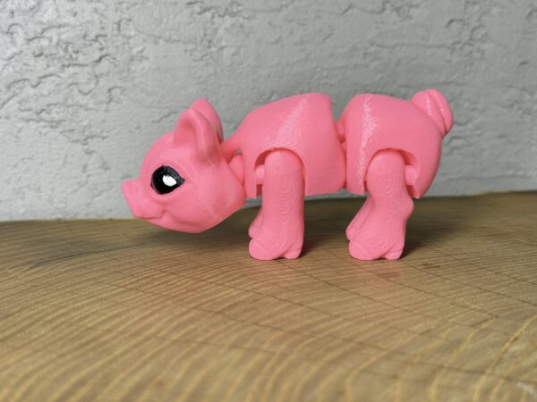 Świnka 3D – unikalna ruchoma figurka, prezent, ręczne malowanie - obrazek 15