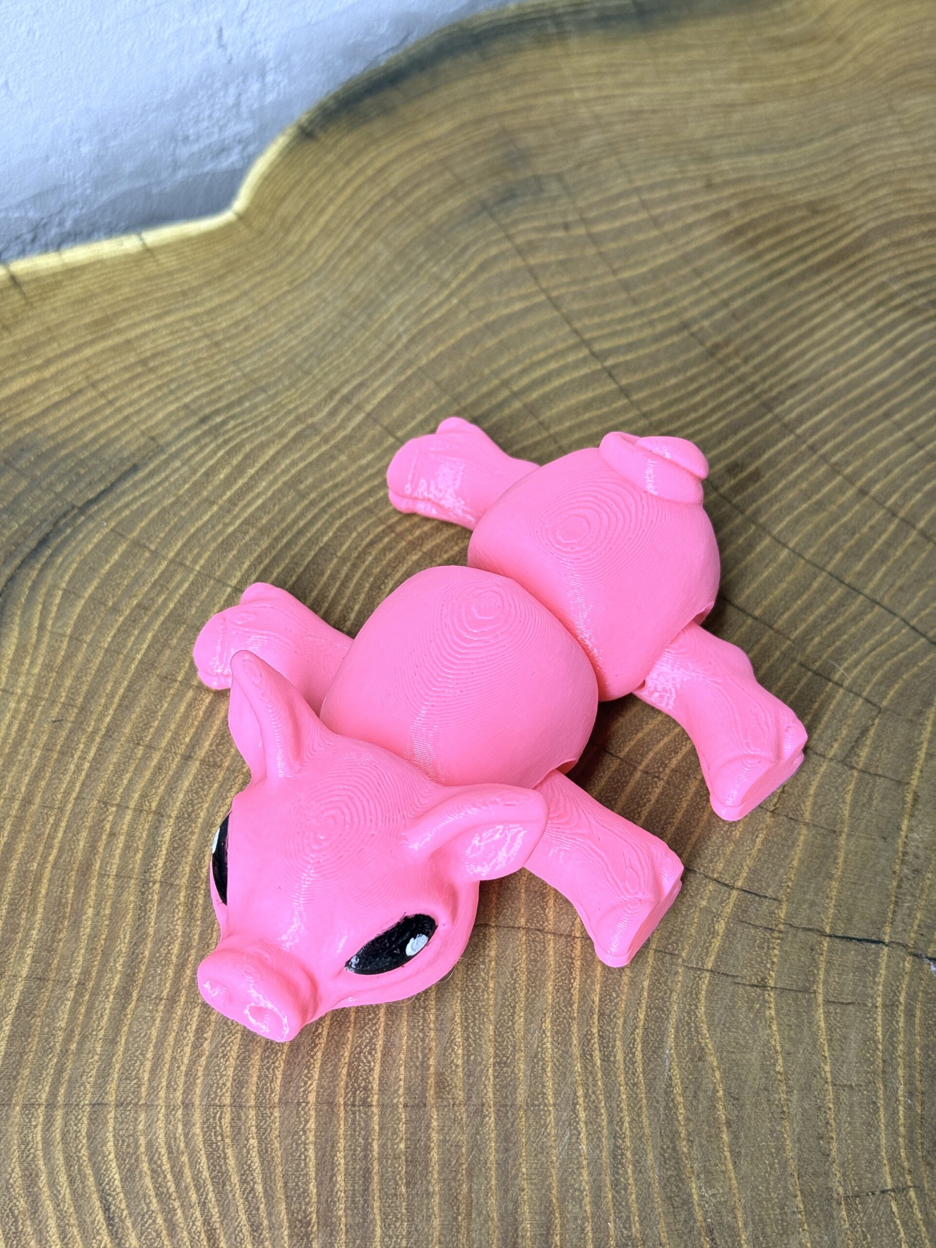 Świnka 3D – unikalna ruchoma figurka, prezent, ręczne malowanie - obrazek 6