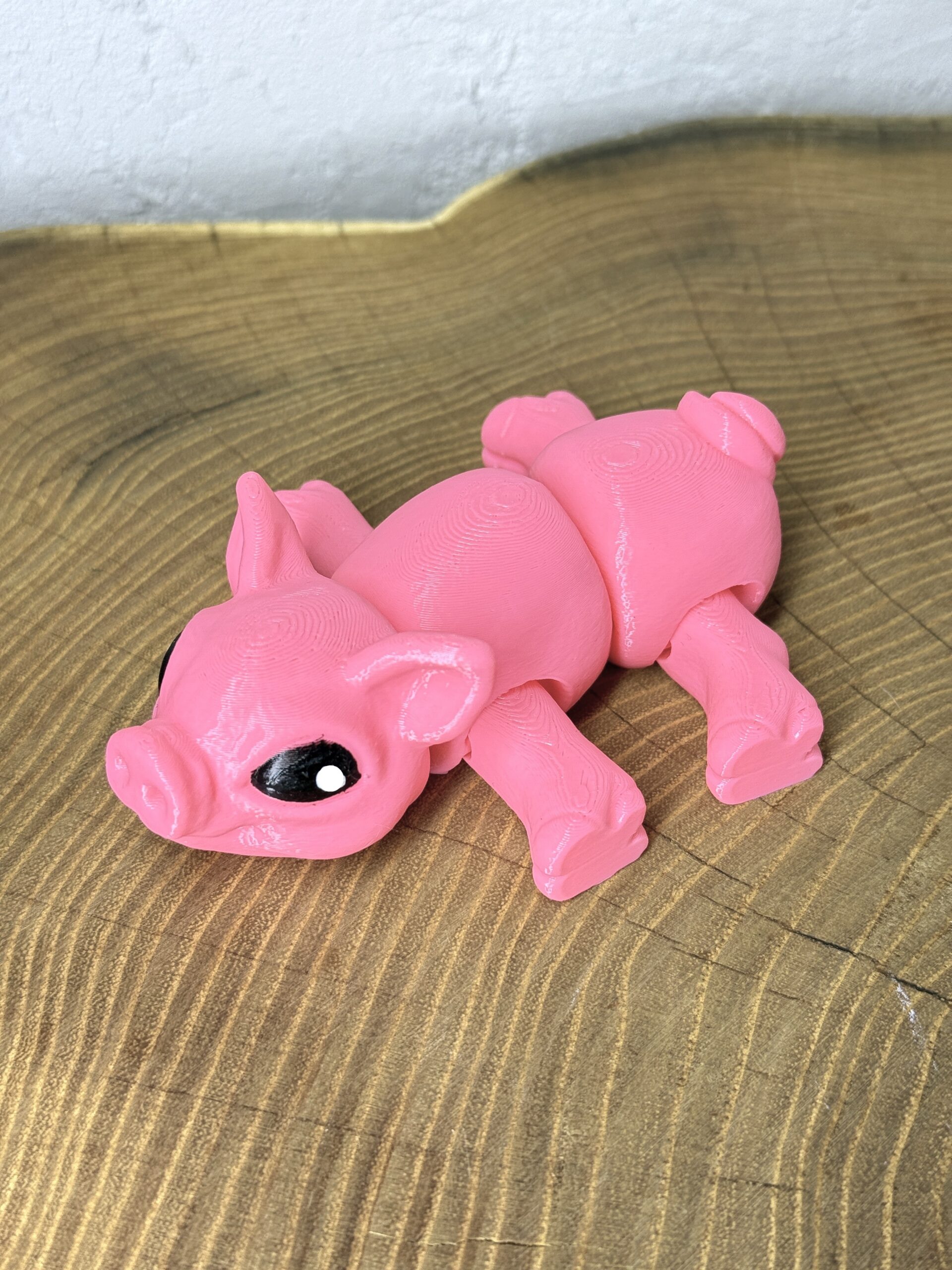 Świnka 3D – unikalna ruchoma figurka, prezent, ręczne malowanie - obrazek 5