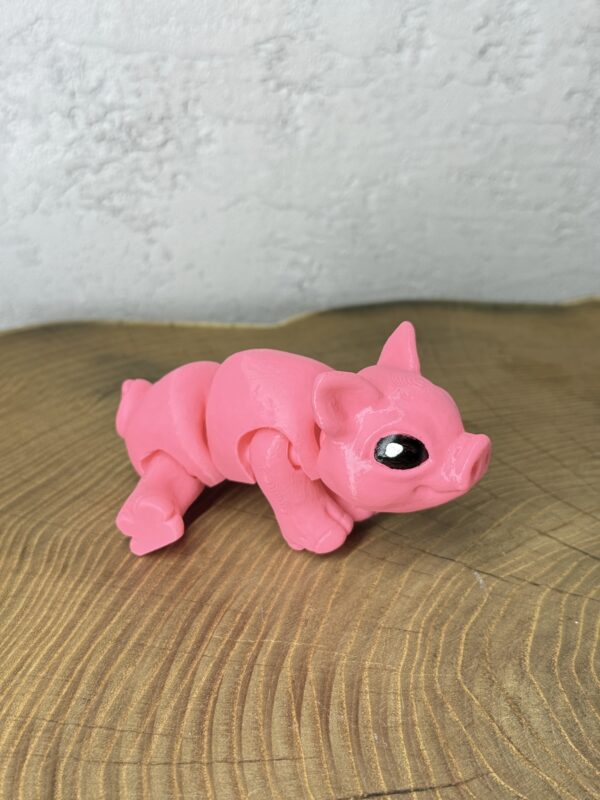 Świnka 3D – unikalna ruchoma figurka, prezent, ręczne malowanie - obrazek 18