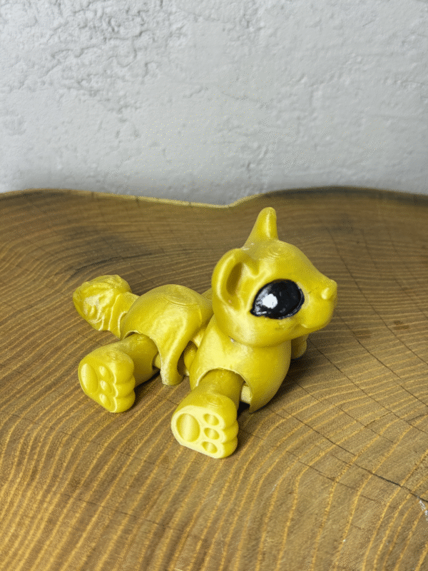 Lwica 3D – unikalna ruchoma figurka, prezent, ręczne malowanie - obrazek 2