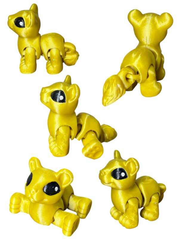 Lwica 3D – unikalna ruchoma figurka, prezent, ręczne malowanie - obrazek 4
