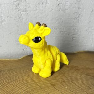 Żyrafa 3D – unikalna ruchoma figurka, prezent, ręczne malowanie