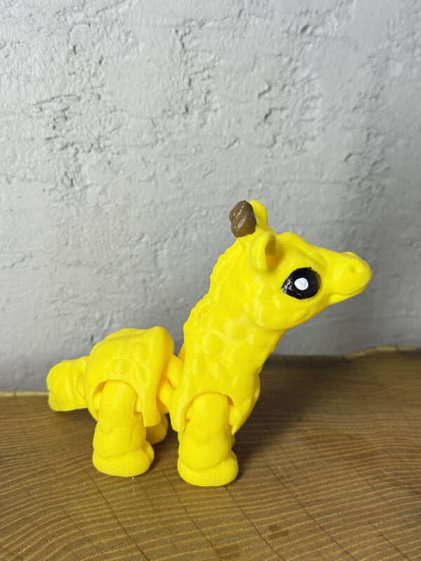 Żyrafa 3D – unikalna ruchoma figurka, prezent, ręczne malowanie - obrazek 7