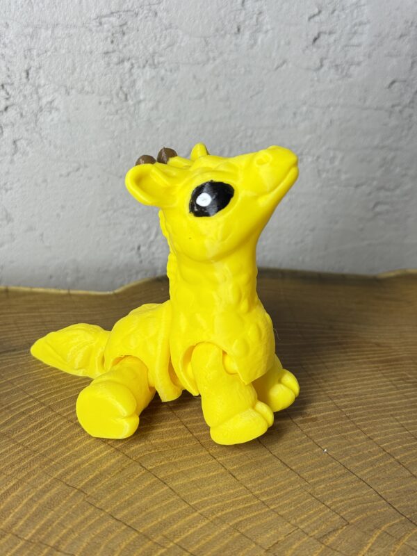 Żyrafa 3D – unikalna ruchoma figurka, prezent, ręczne malowanie - obrazek 9