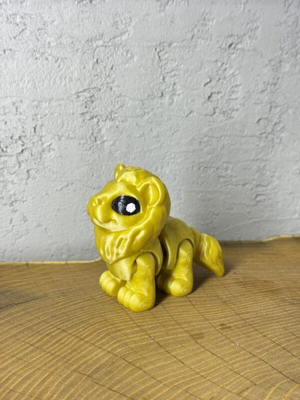 Lew 3D – unikalna ruchoma figurka, prezent, ręczne malowanie